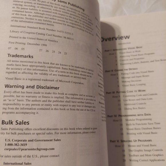 Visual Basic 6 book and cd - Picture 4 of 7